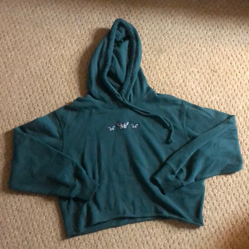 Womens cropped hoodie